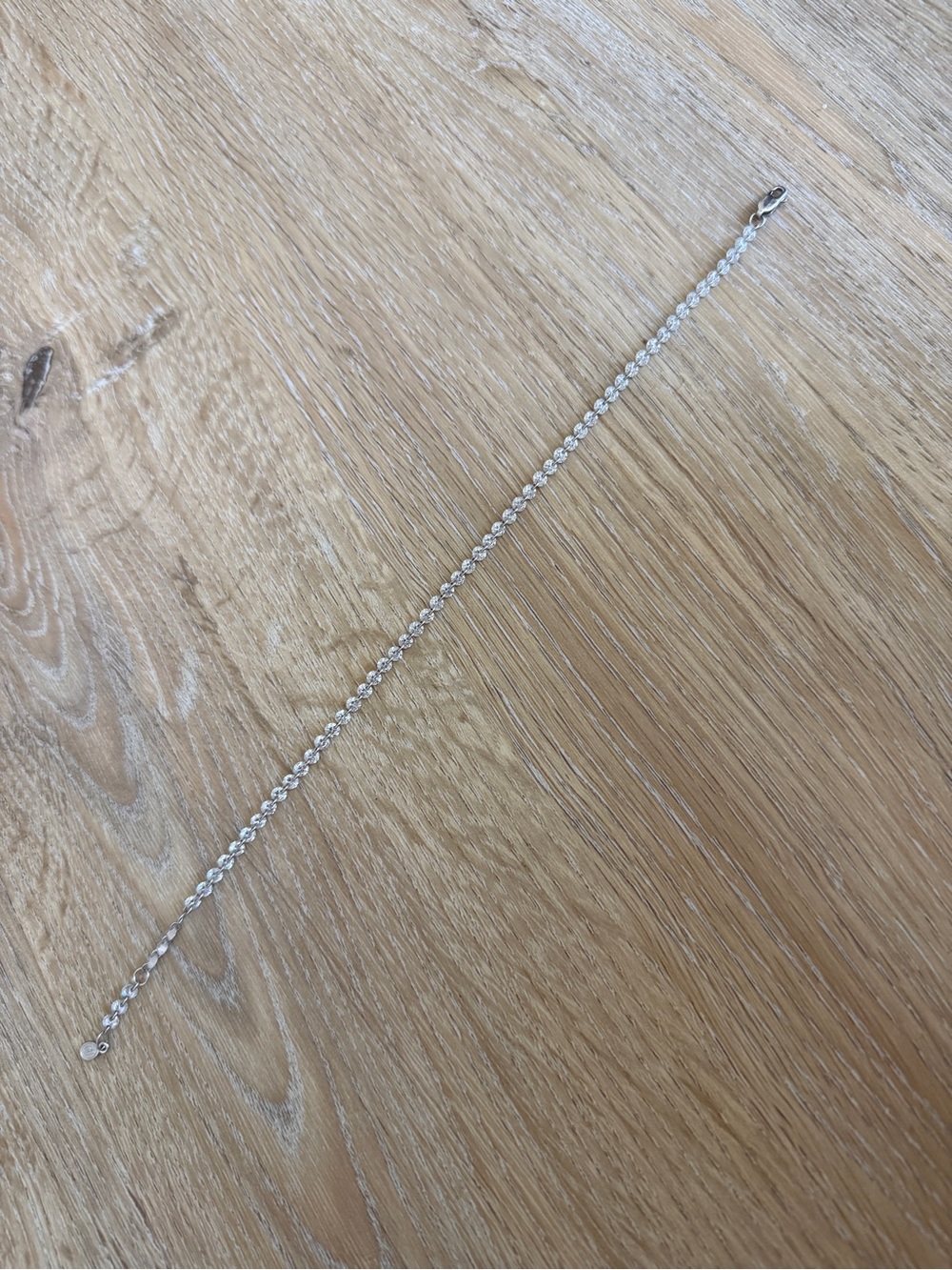 DORSEY FLOATING ETERNITY ANKLET IN 3.5MM MOISSANITE
